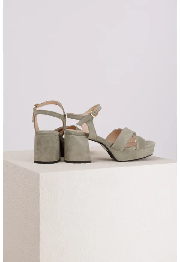 Via Vai High Heel Sandals Grön, Dam