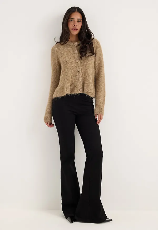 Vibows L/S Flounce Knit Cardigan