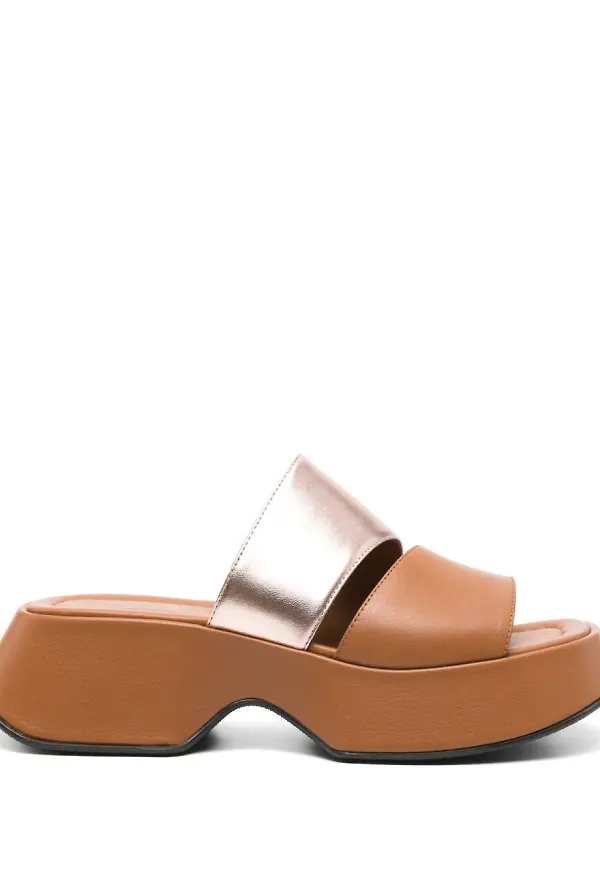Vic Matie slip-ons i läder - Brun