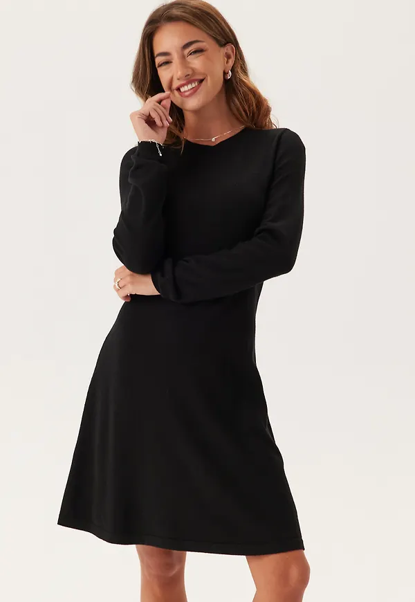 Vicomfy A-line O-neck Knit Dre
