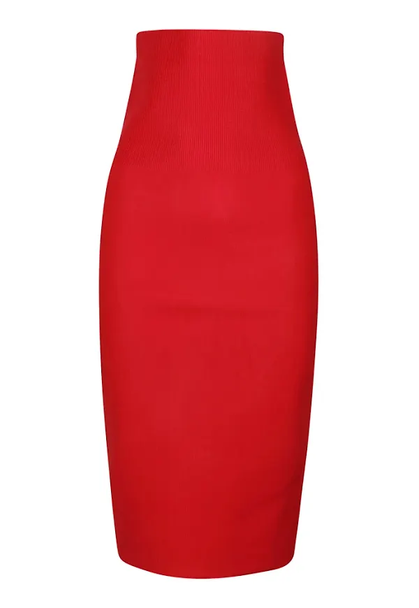 Victoria Beckham Midi kjolar Röd, Dam