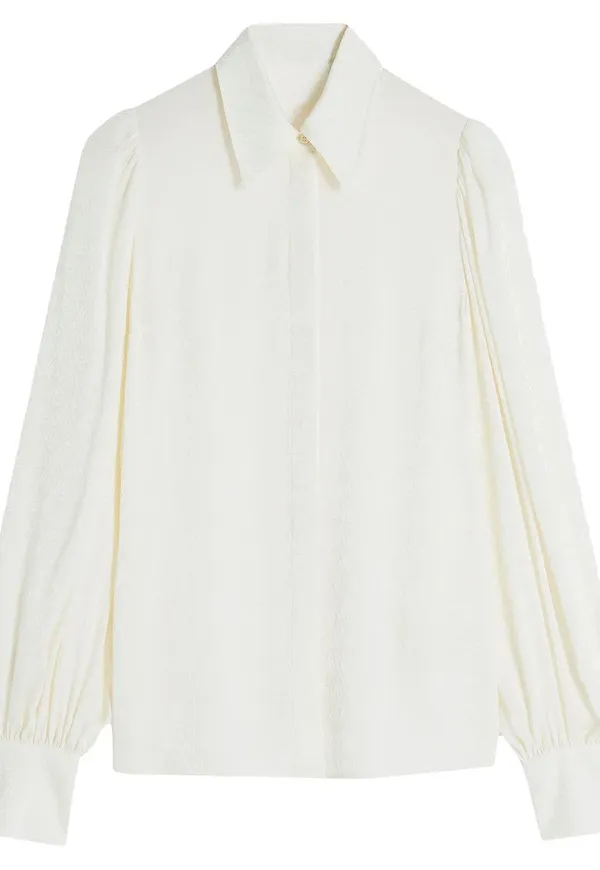Victoria Victoria Beckham skjorta i jacquard - Vit