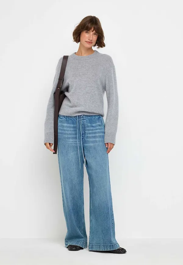 Vida denimbyxor med resårmidja
