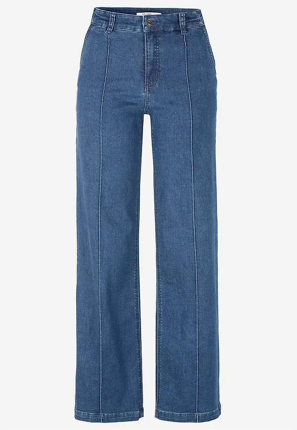 Vida jeans med sydda pressveck Mia