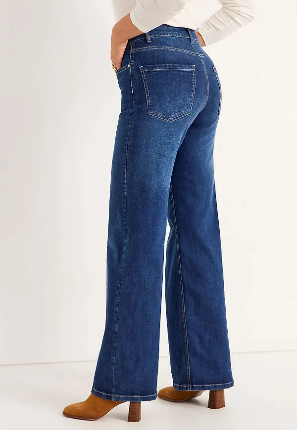 Vida, långa jeans med hög midja Renata