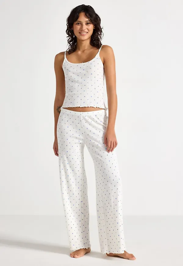 Vida pyjamasbyxor i pointelle