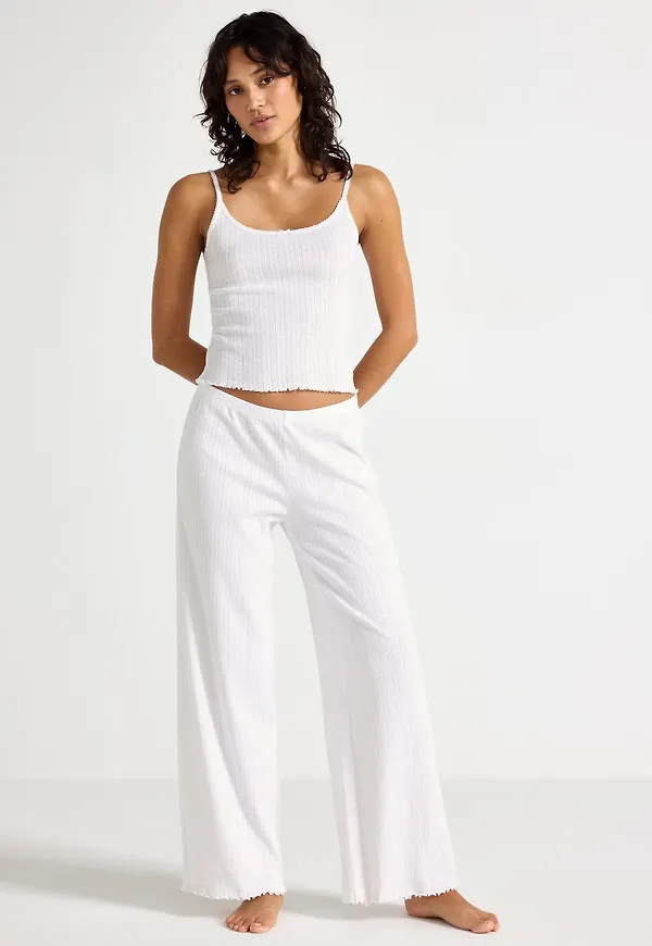 Vida pyjamasbyxor i pointelle