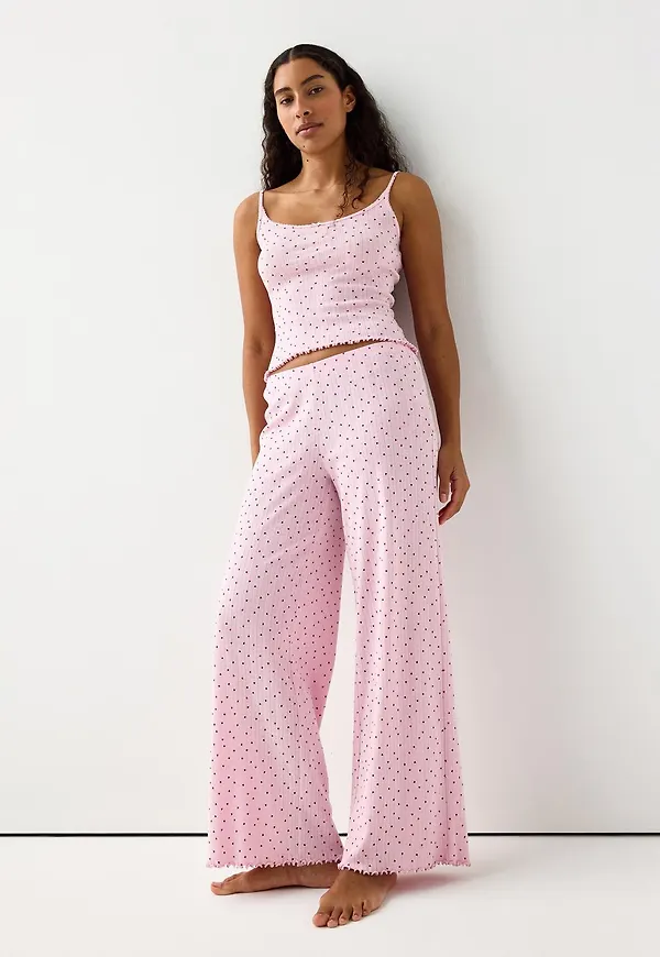 Vida pyjamasbyxor i pointelle