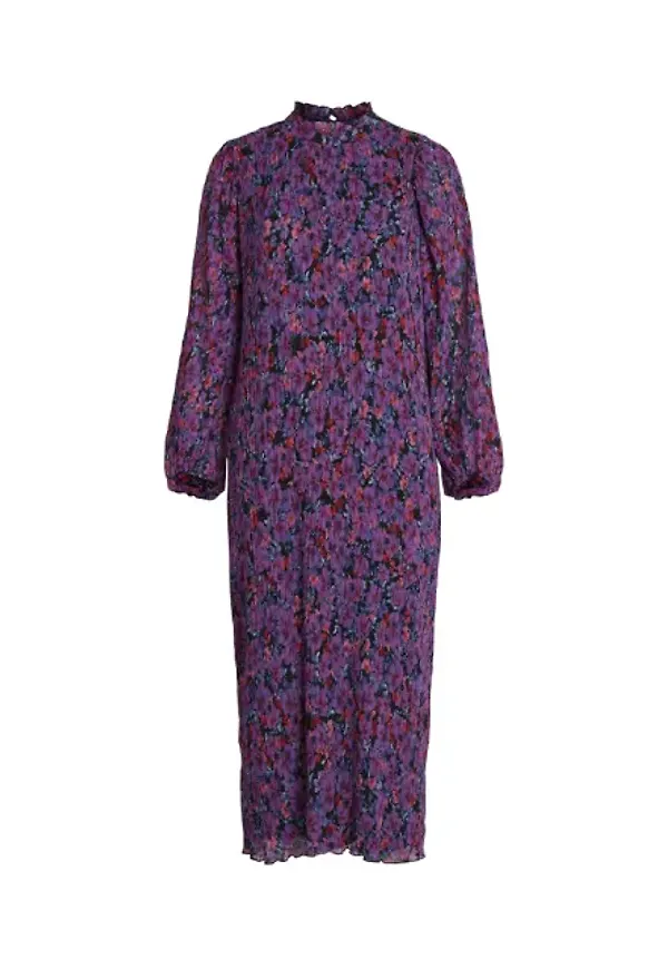 Vidaliana Ace Midi Plisse Dress