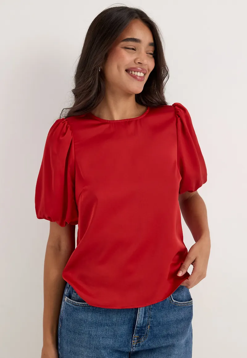 Viellette 2/4 SATIN PUFF TOP
