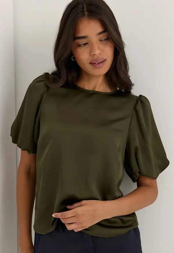 Viellette 2/4 SATIN PUFF TOP