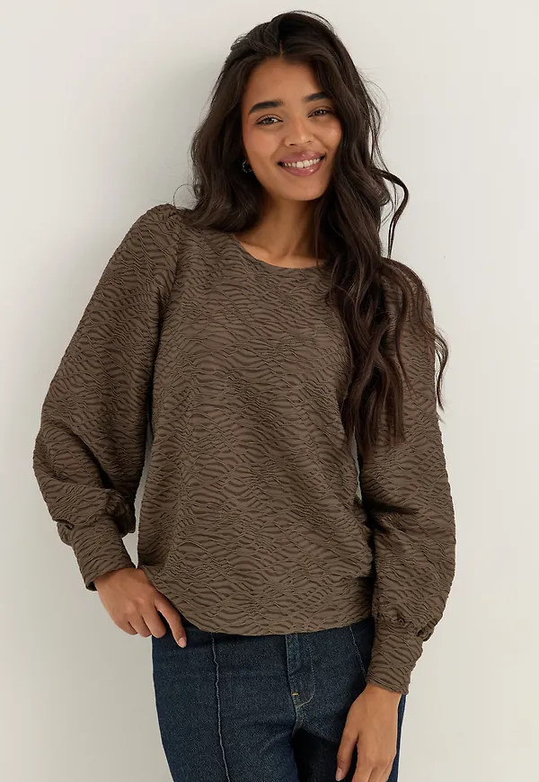 Vifina L/S O-NECK TOP
