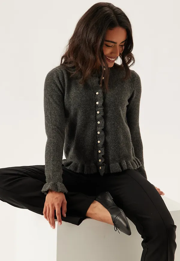 Vijacia O-neck L/S FRILL KNIT