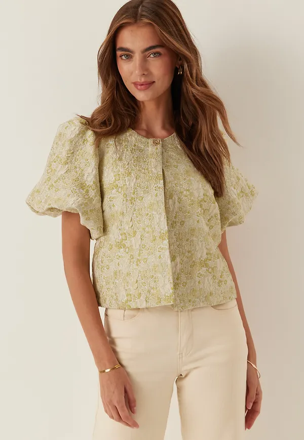 Vikaia O-neck 2/4 JACQUARD BOLERO