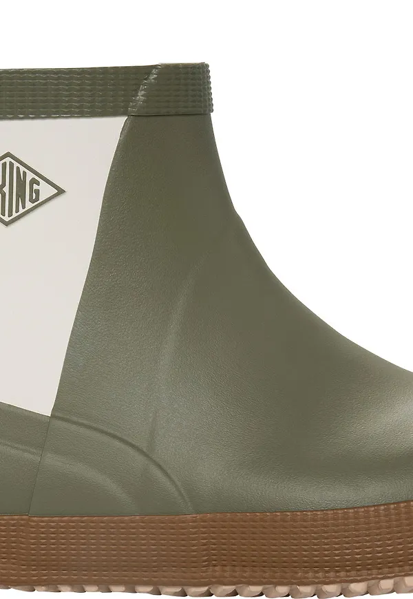 Viking Footwear Seilas Heritage Low Rubber Boot Olive/brown