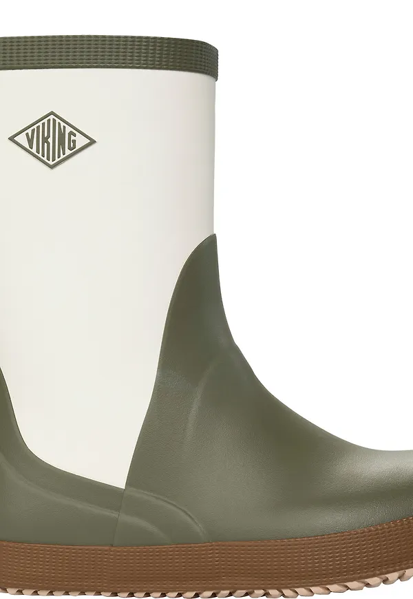 Viking Footwear Seilas Heritage Rubber Boot Olive/brown