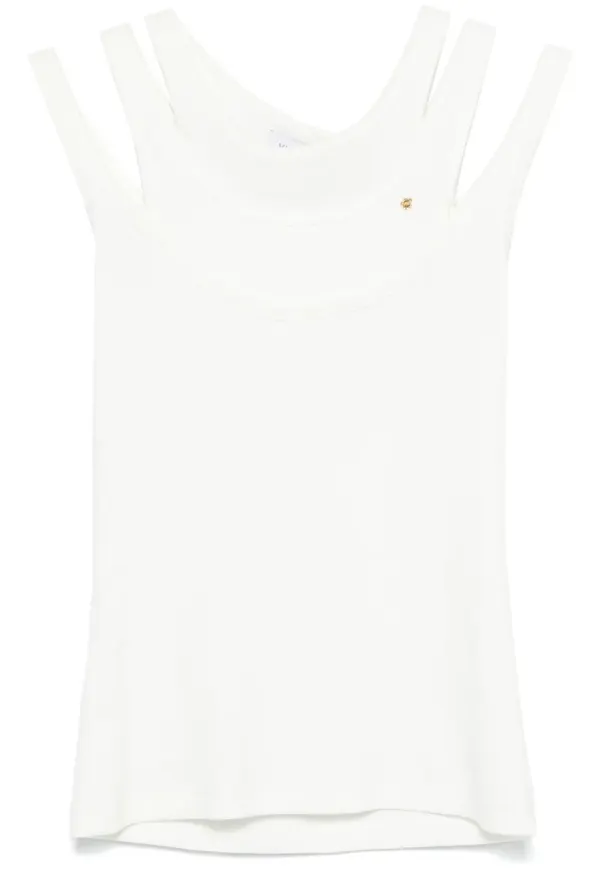Viktor & Rolf linne med lagerdesign - Vit