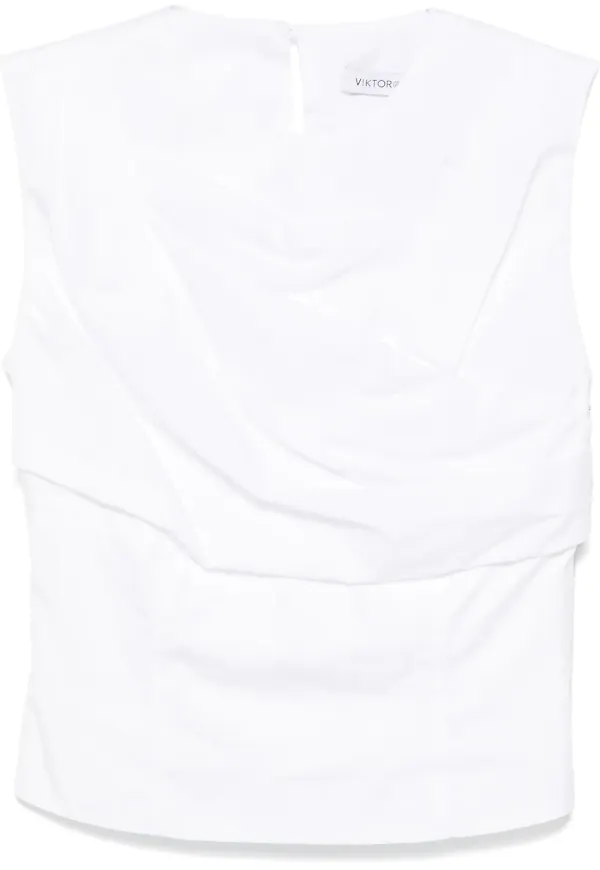 Viktor & Rolf plisserad blus - Vit