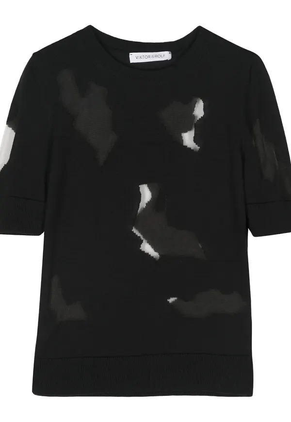 Viktor & Rolf stickad topp - Svart