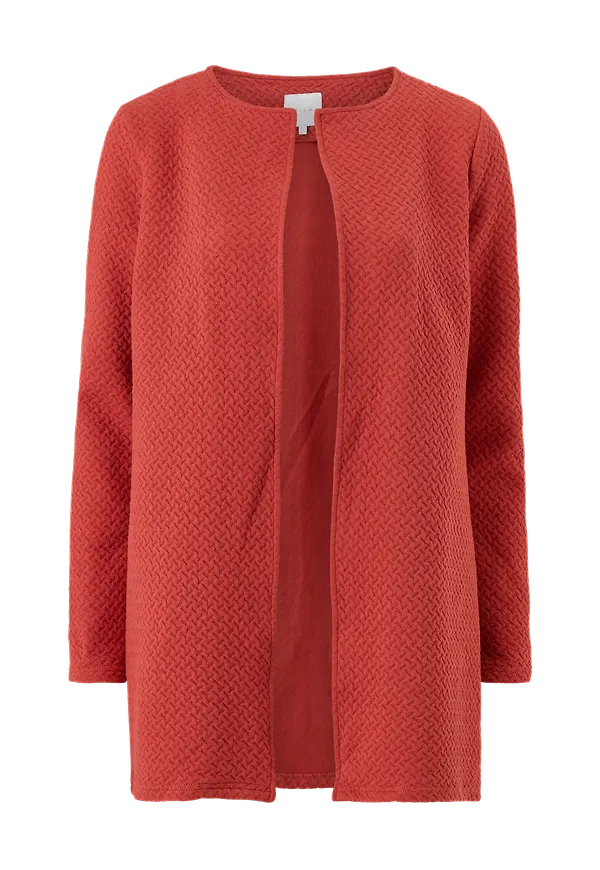 Vila - Cardigan ViNaja New Long Jacket - Röd
