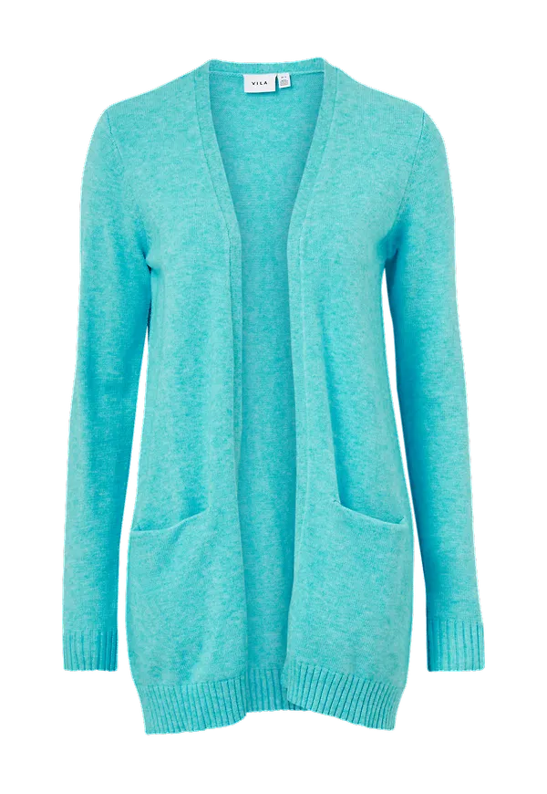 Vila - Cardigan viRil L/S Open Knit - Blå - 34