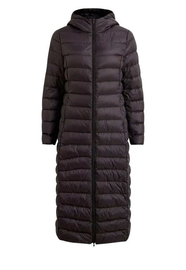 Vila - Dunkappa viManya New Long Light Down Jacket - Svart