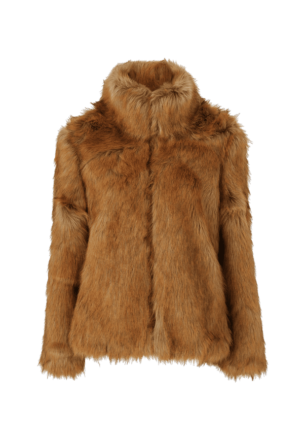 Vila - Fuskpäls viPimps Faux Fur Short Jacket - Brun