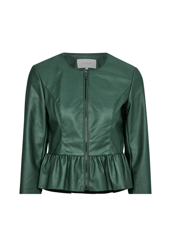 Vila - Jacka viZozo Faux Leather Jacket - Grön