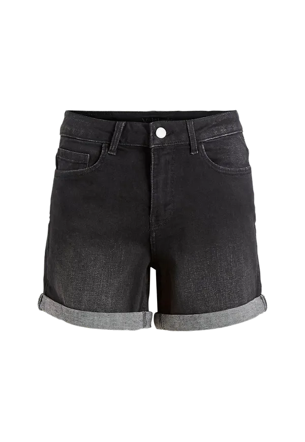 Vila - Jeansshorts viDina IT RW Denim Shorts Blk - Svart