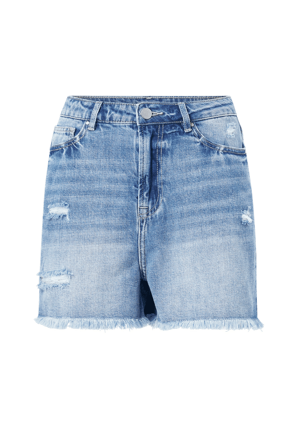 Vila - Jeansshorts viSara Rosabell HW Short Denim Shorts - Blå - W34