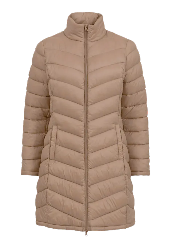 Vila - Kappa viSibiria New Long Jacket - Brun
