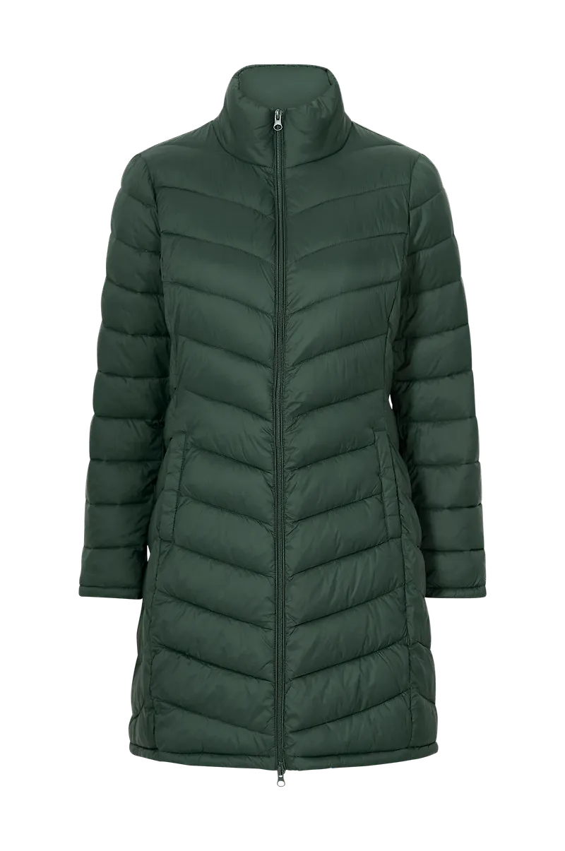 Vila - Kappa viSibiria New Long Jacket - Grön