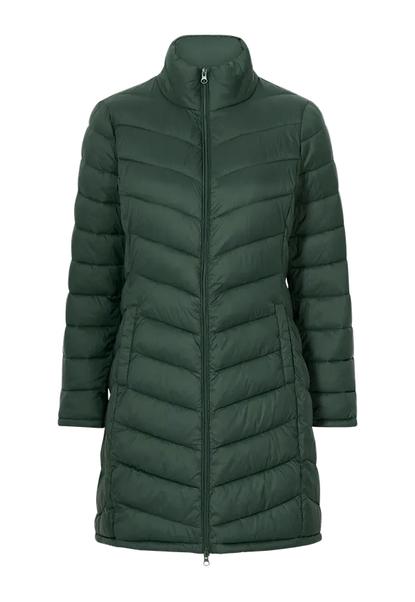 Vila - Kappa viSibiria New Long Jacket - Grön
