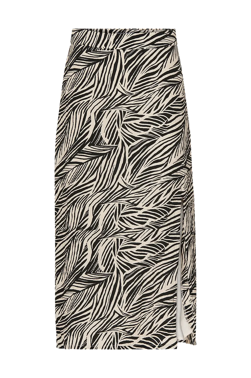 Vila - Kjol viLimia Lea HW Midi Skirt - Grå