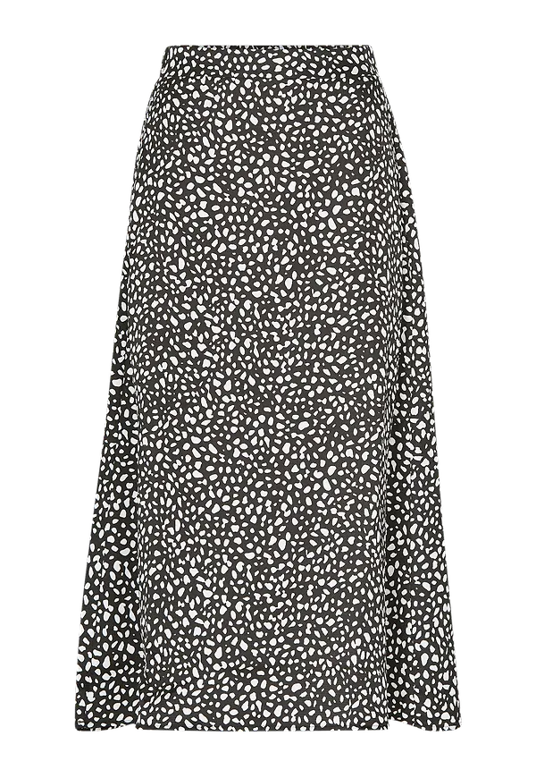 Vila - Kjol viPaper Aop Long HW Skirt - Svart