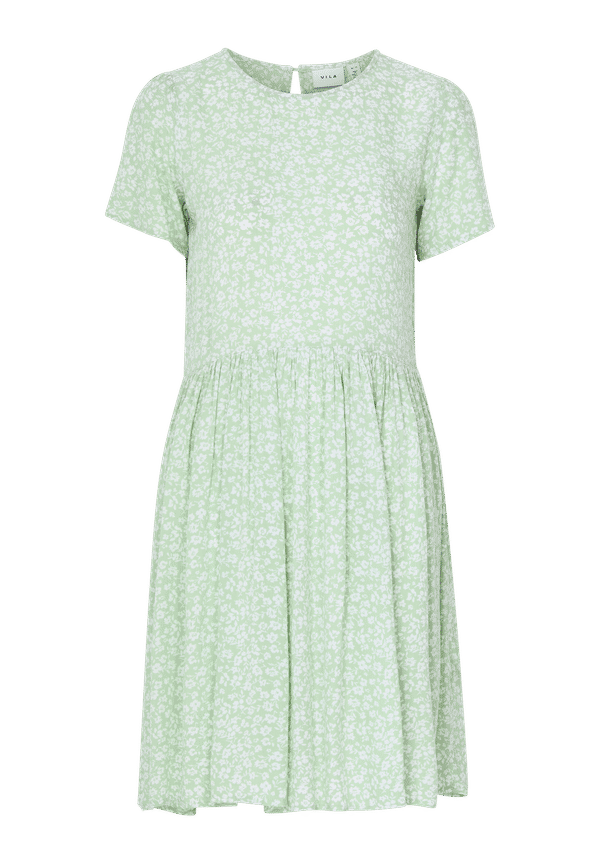Vila - Klänning VIMESA S/S DRESS/SU - Grön - 40