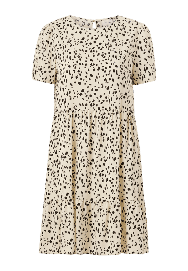 Vila - Klänning viPaya S/S Dress - Beige - 38