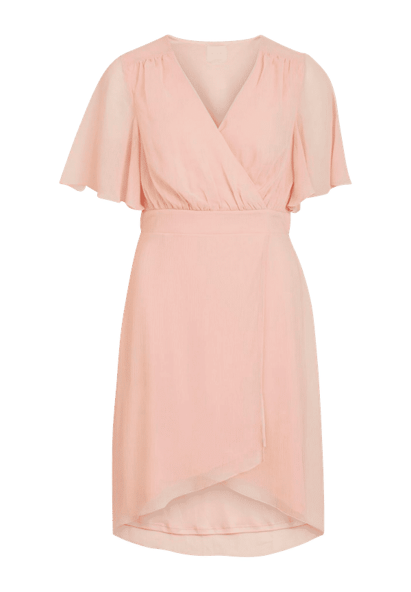 Vila - Klänning viRilla 2/4 Sleve Dress - Rosa