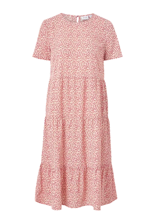 Vila - Klänning viSunny S/S Midi Dress - Rosa