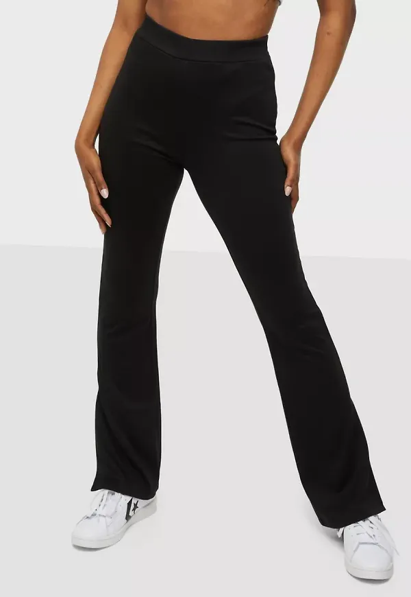 Vila - Leggings - Black - Vitinny Hw Flared Legging/Su-Noos - Byxor - Leggings