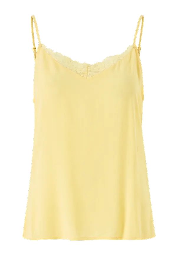 Vila - Linne viMero Lace Singlet - Gul