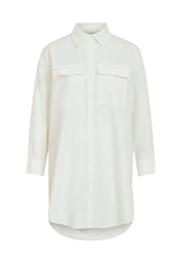 Vila - Långskjorta viKalas L/S Shirt - Vit