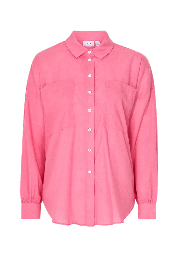 Vila - Skjorta viFabio L/S Shirt - Rosa