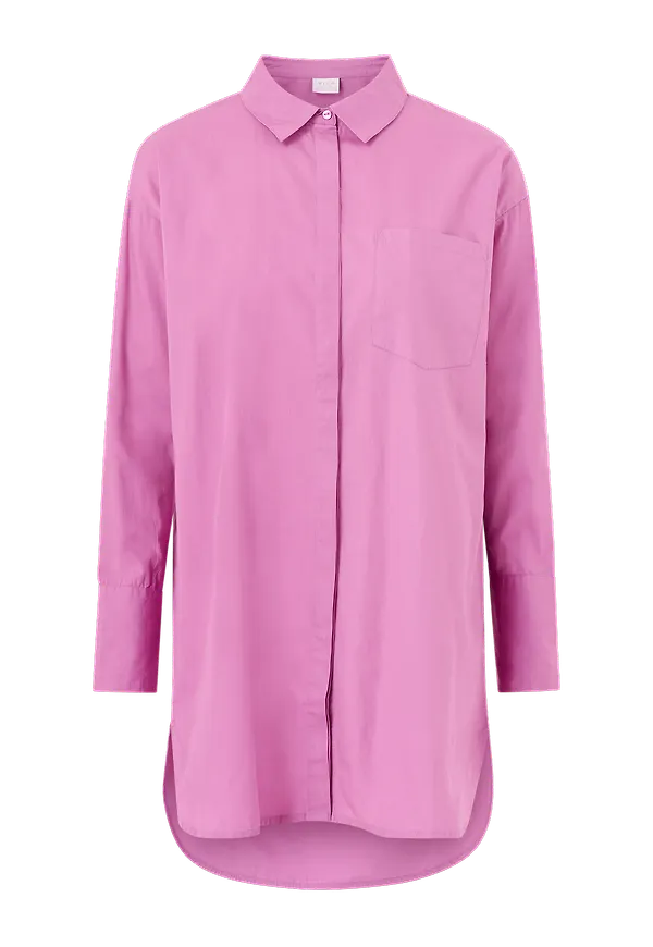 Vila - Skjorta viPanda L/S Long Shirt - Lila