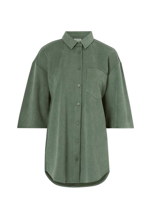 Vila - Skjorta viSuda 3/4 Long Shirt - Grön