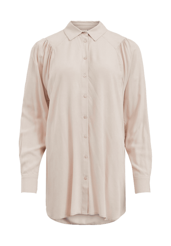 Vila - Skjorta viZugi L/S Long Shirt - Grå