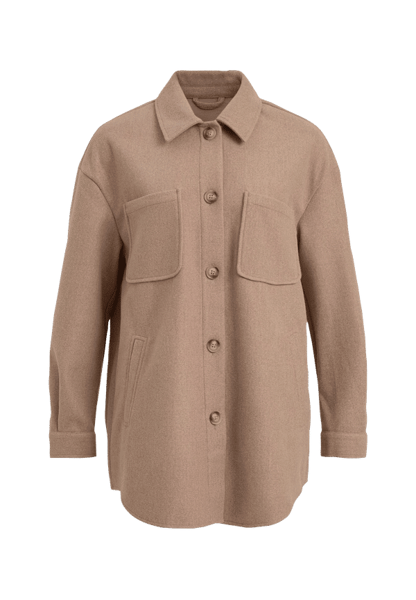 Vila - Skjortjacka viKimmi Shirt L/S Jacket - Brun - 36