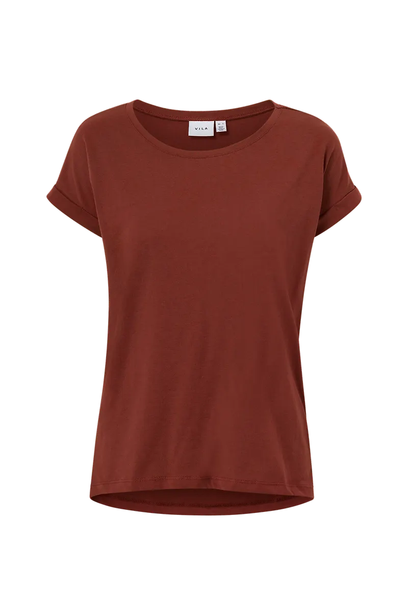 Vila - Topp viDreamers New Pure T-shirt - Röd