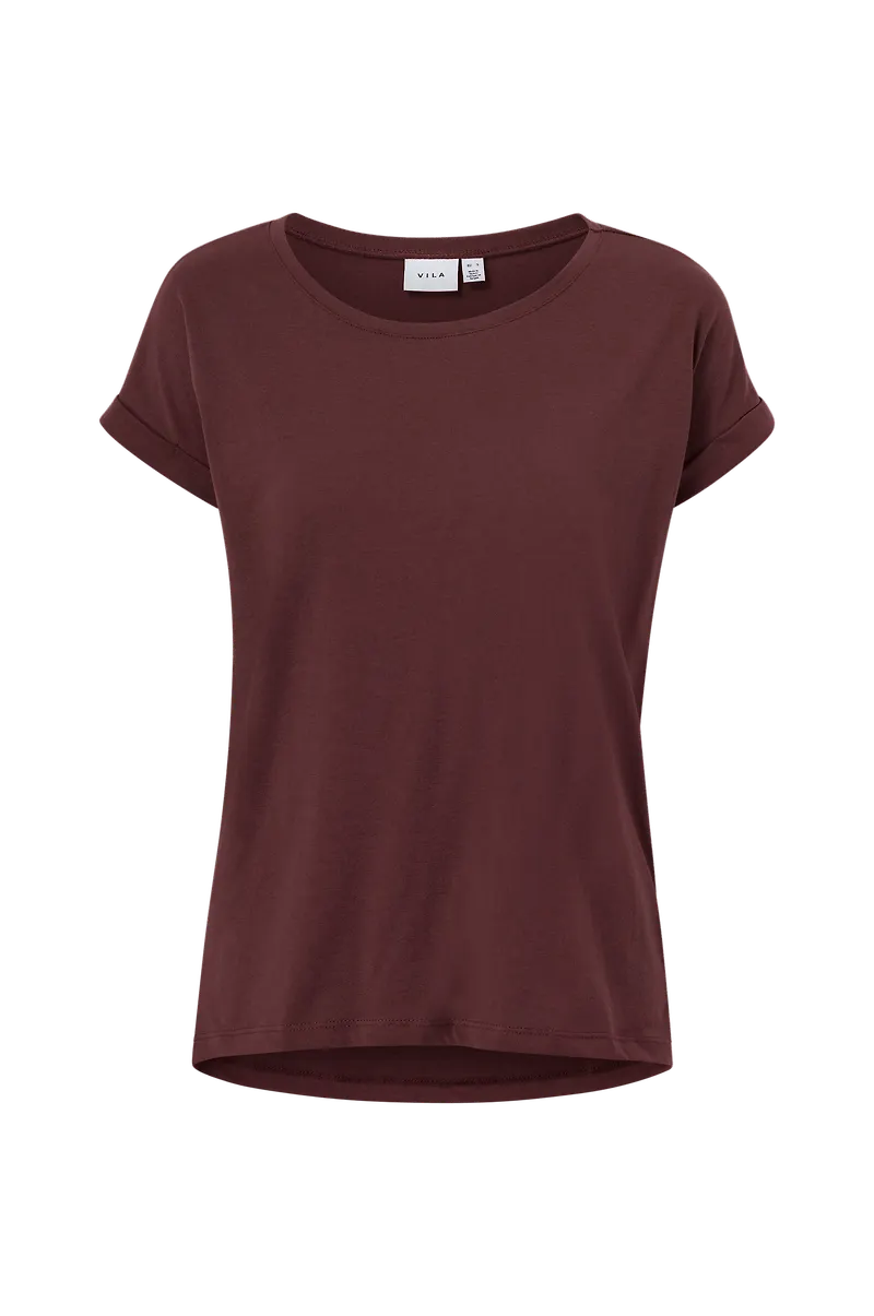 Vila - Topp viDreamers New Pure T-shirt - Röd