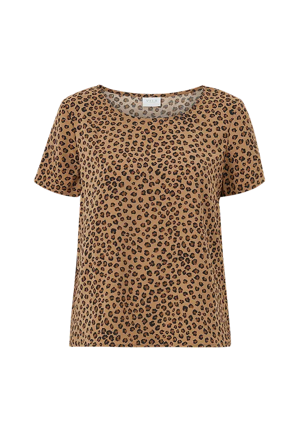 Vila - Topp viLaia S/S Top - Brun
